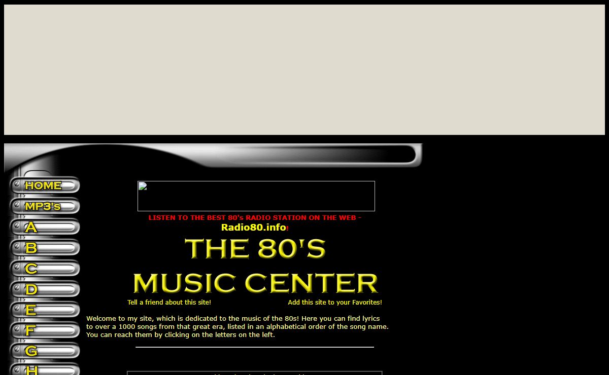 The 80's Music Center