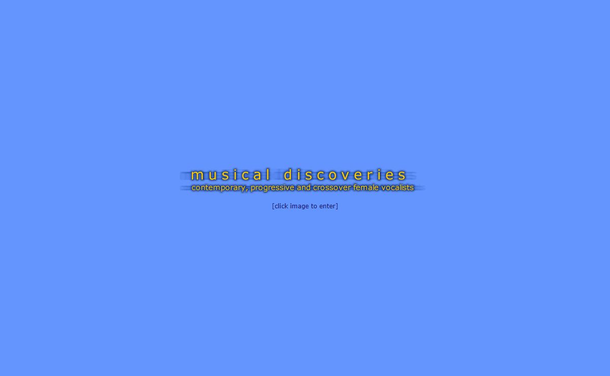 Contemporary, Progressive and Crossover Female Vocalists at Musical Discoveries