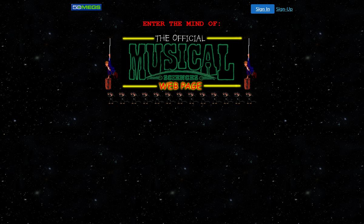 Enter the Official Musical Sciences Web Page