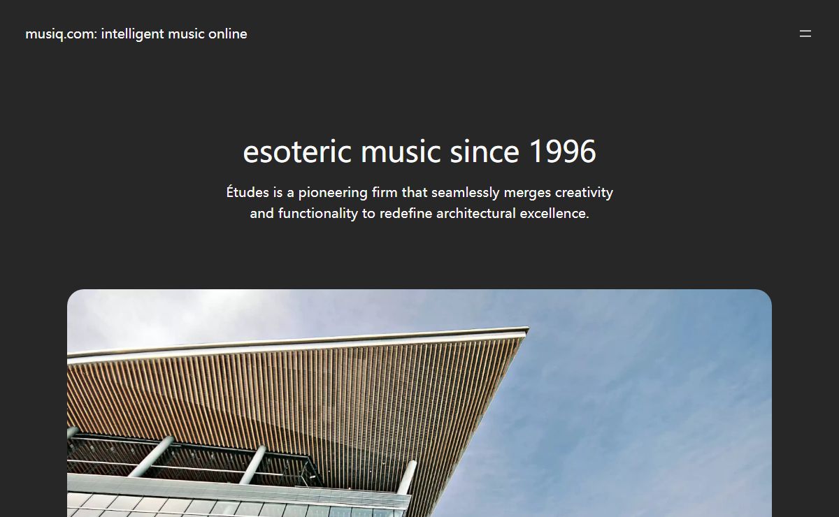 musiq.com: intelligent music online – (c) 1996-2024 eliot bates