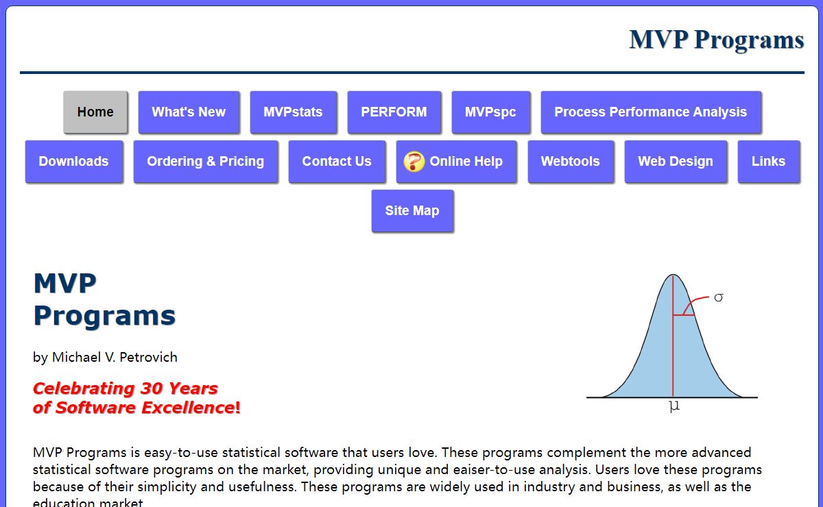 MVP Programs — Easy-to-use statistical