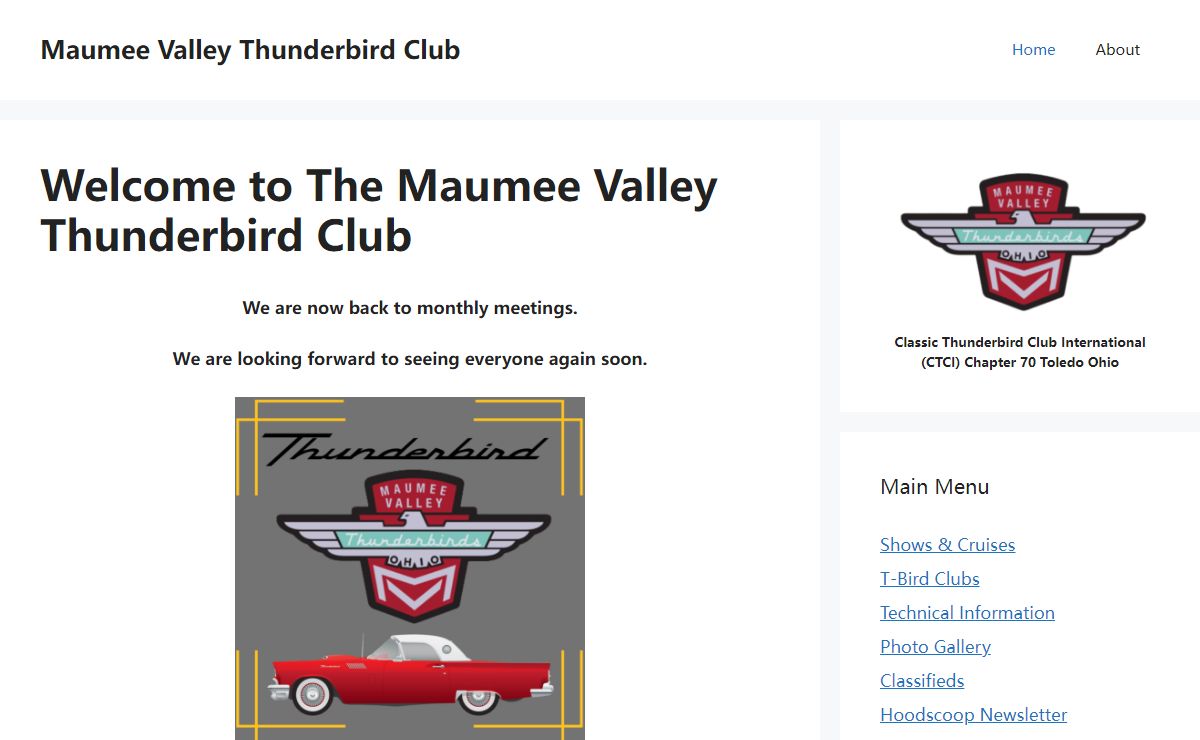 Maumee Valley Thunderbird Club – MVTC