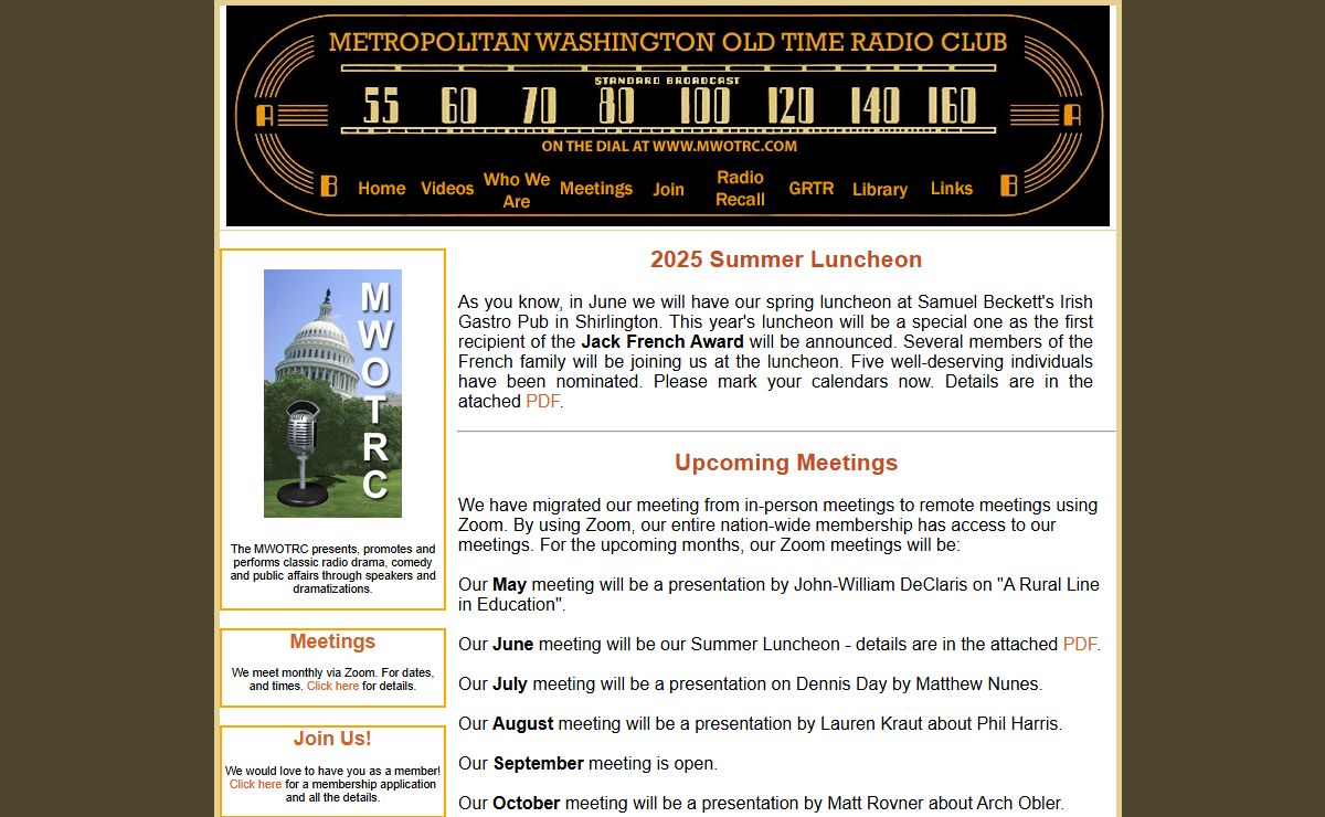 MWOTRC Home Page