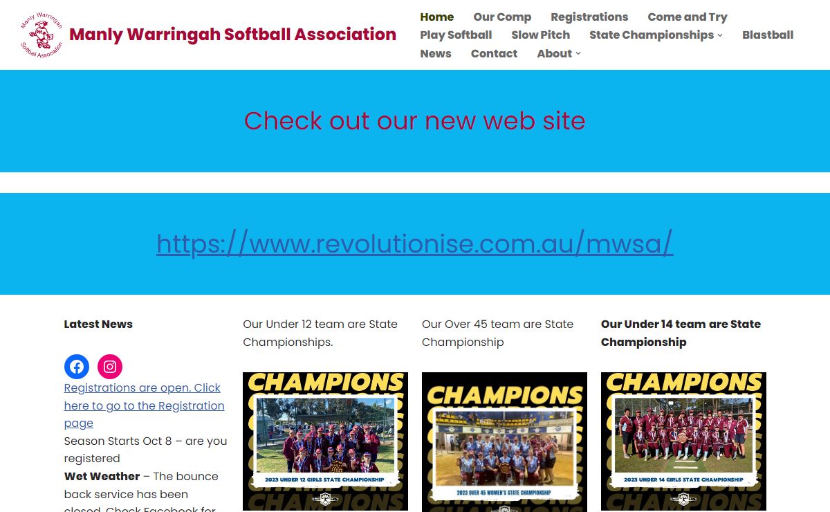 Home - Manly Warringah Softball Association