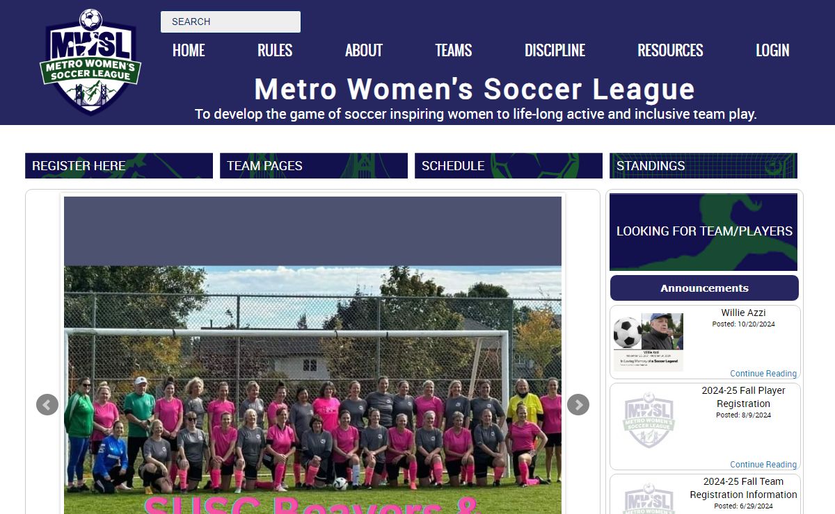 Metro Womens Soccer League