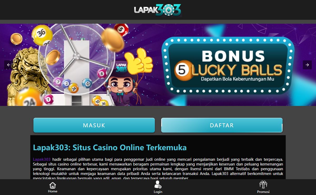 Lapak303 | Bandar Judi Online Terkemuka Hari Ini Lapak 303