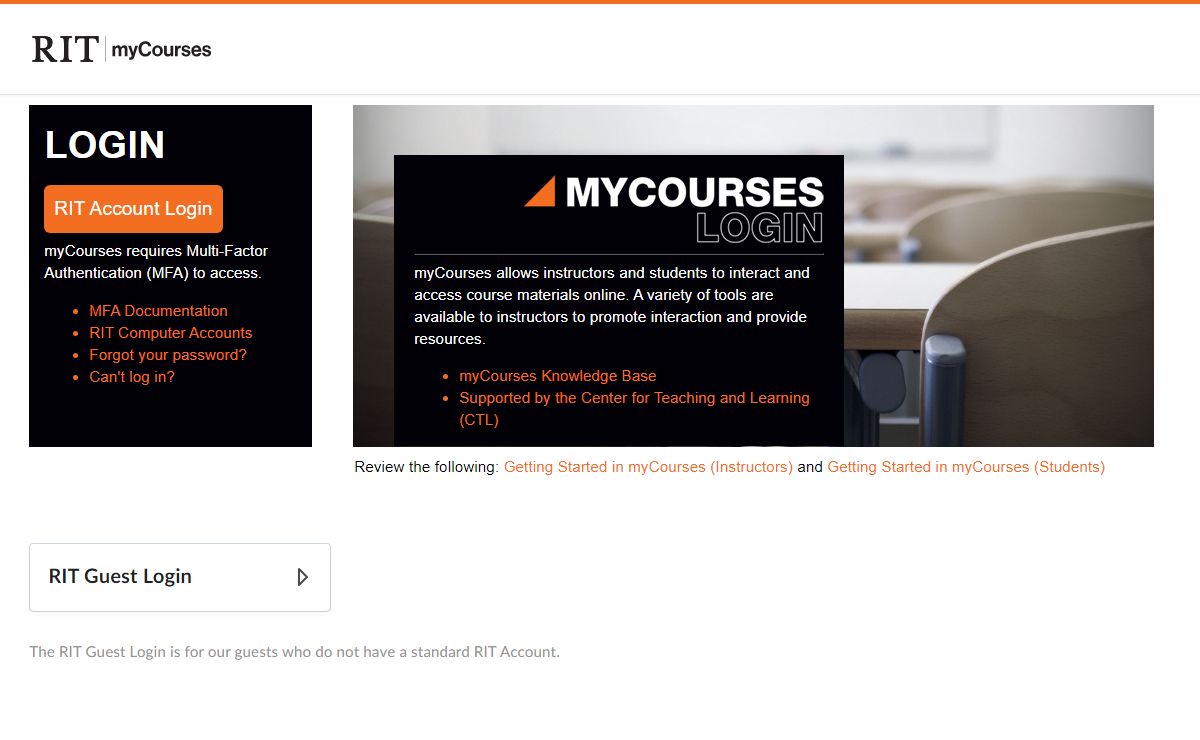 Login - RIT myCourses