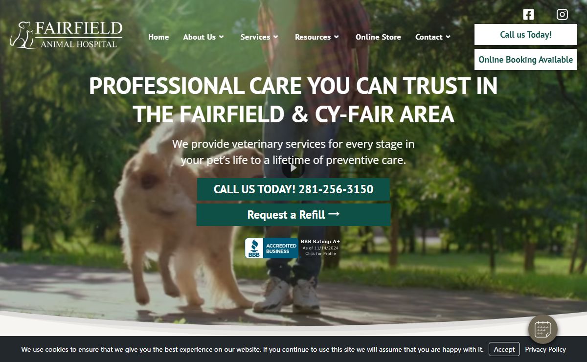 Vet Clinic in Fairfield & Cypress, TX | Animal Clinic