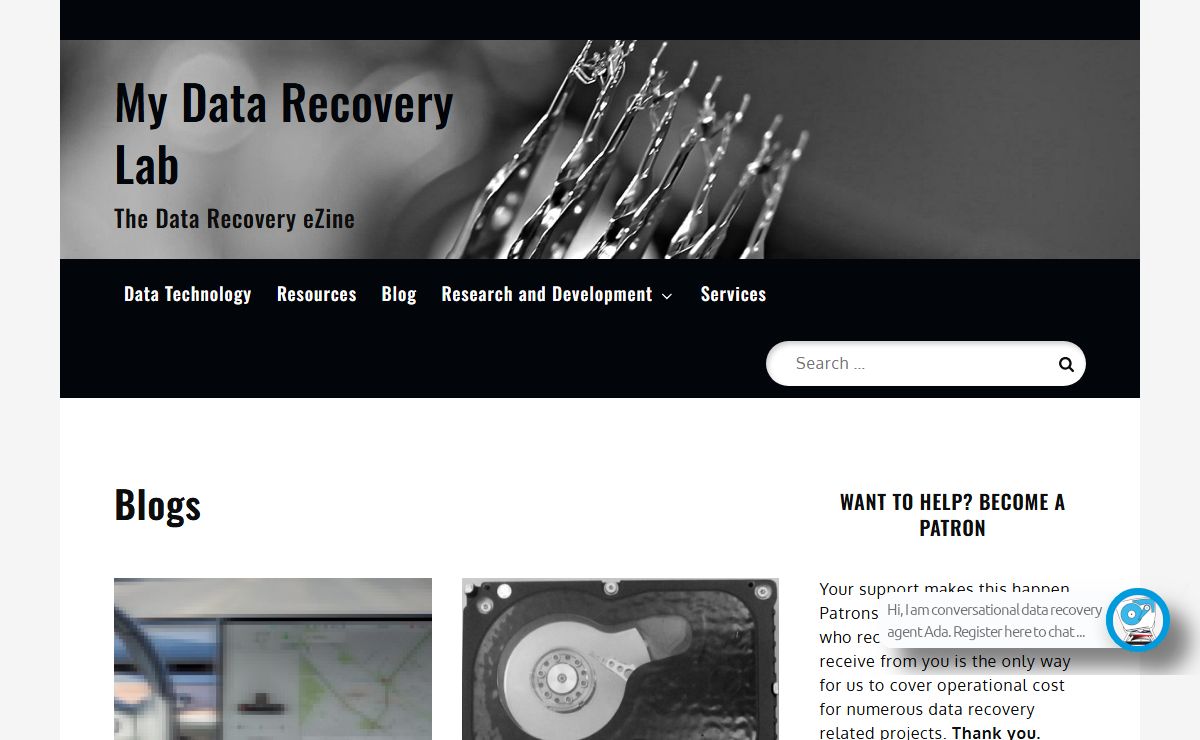 My Data Recovery Lab - The Data Recovery eZine