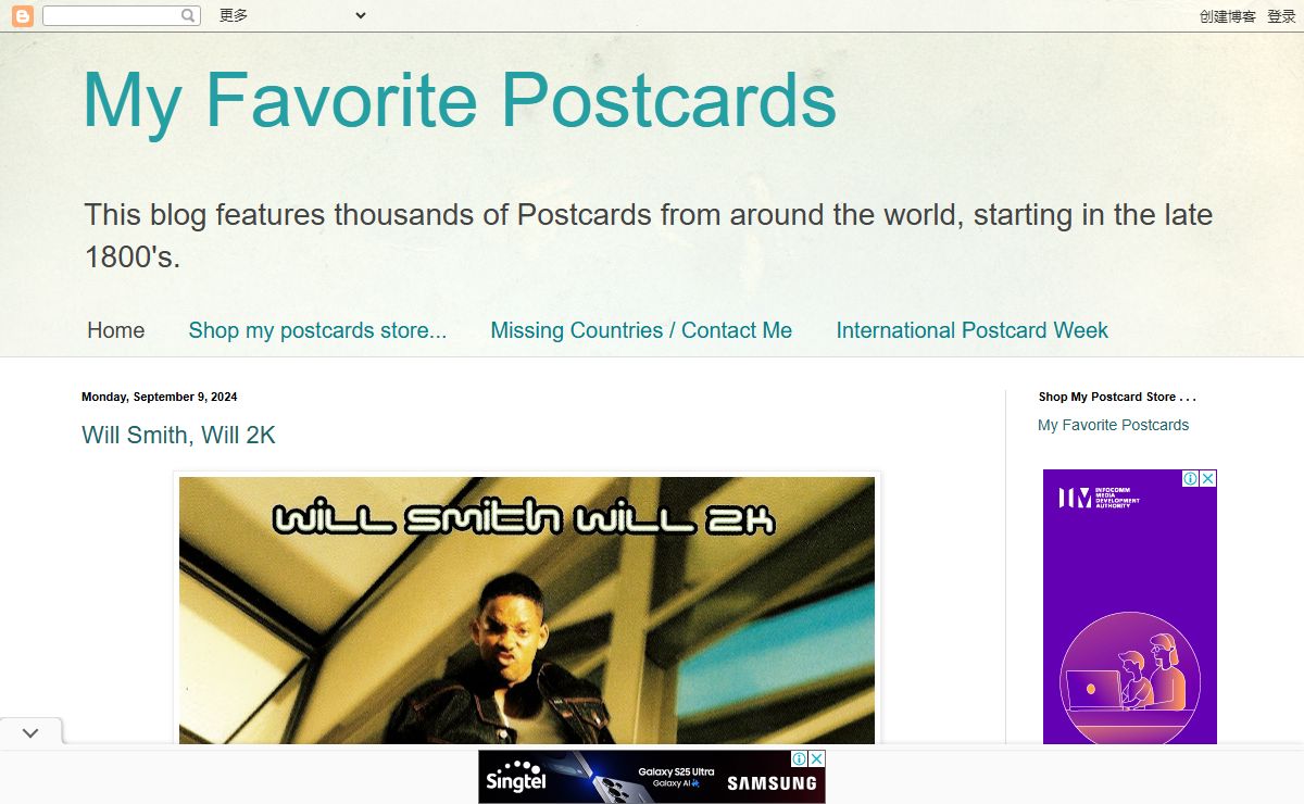 My Favorite Postcards