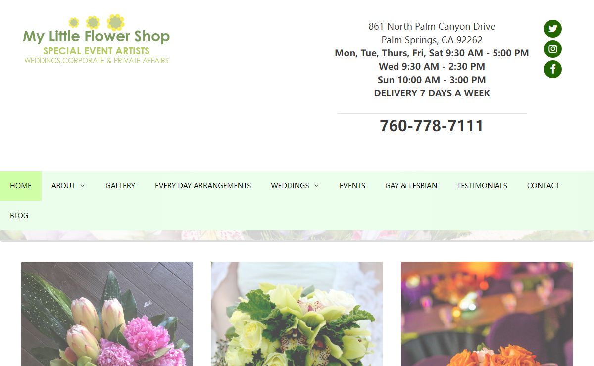 Palm Springs Florist, Wedding Flowers Palm Springs, Florist