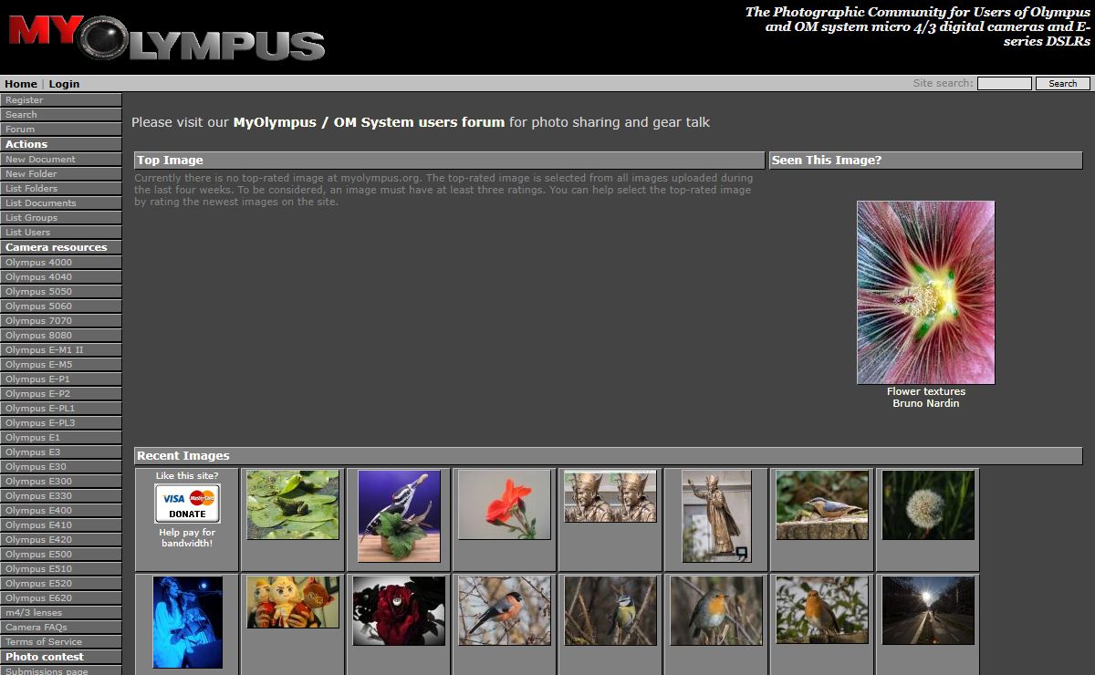 MyOlympus.org - The Photographic Community for Users of Olympus and OM System micro 4/3 Digital Cameras and E-series DSLRs