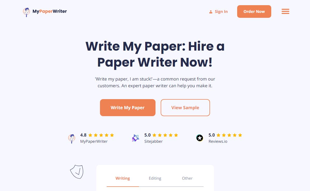 Write My Paper For Me | Online Service To Hire a Paper Writer