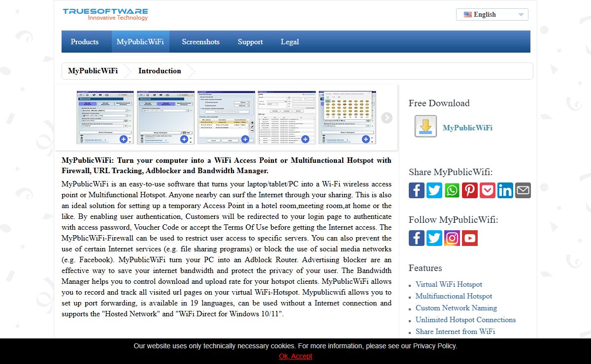 MyPublicWiFi - Virtual Access Point, Turn your PC into a Wi-Fi Hotspot