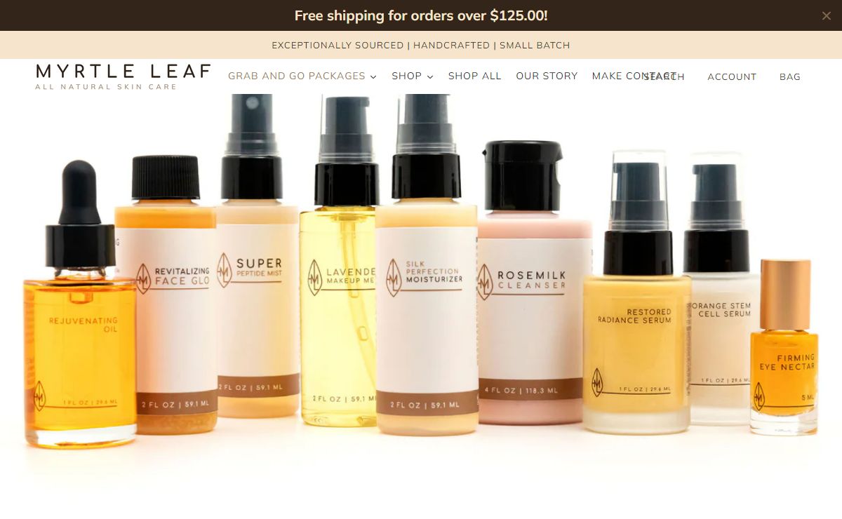 Myrtle Leaf All Natural Skin Care