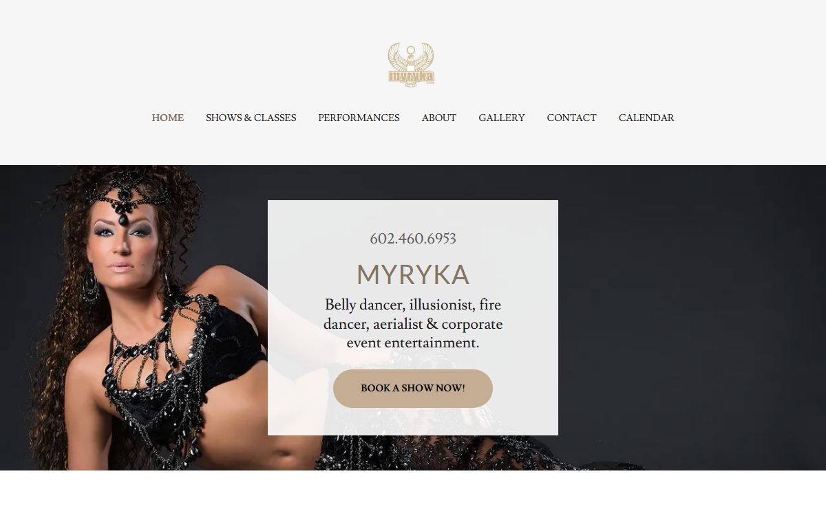 Myryka Arizona Bellydancer Corporate Entertainment