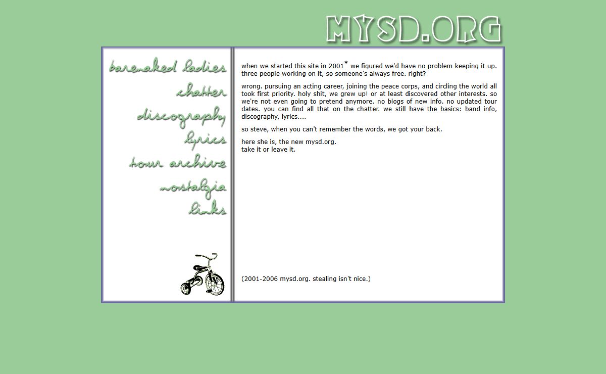 mysd.org: it still kicks your bnl site's ass.