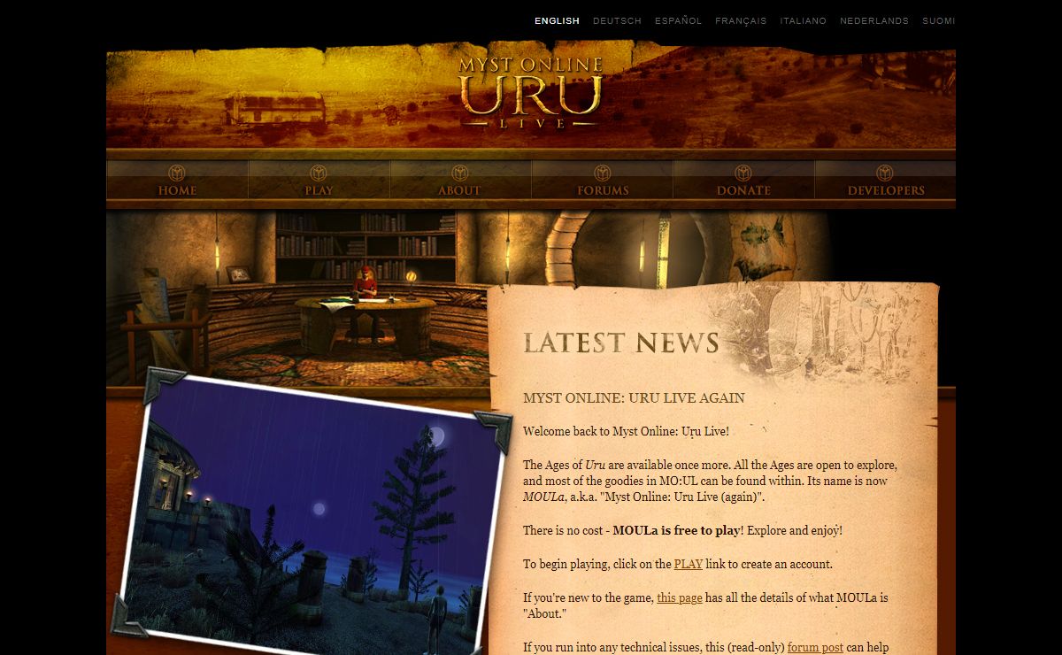 Myst Online: Uru Live - Home
