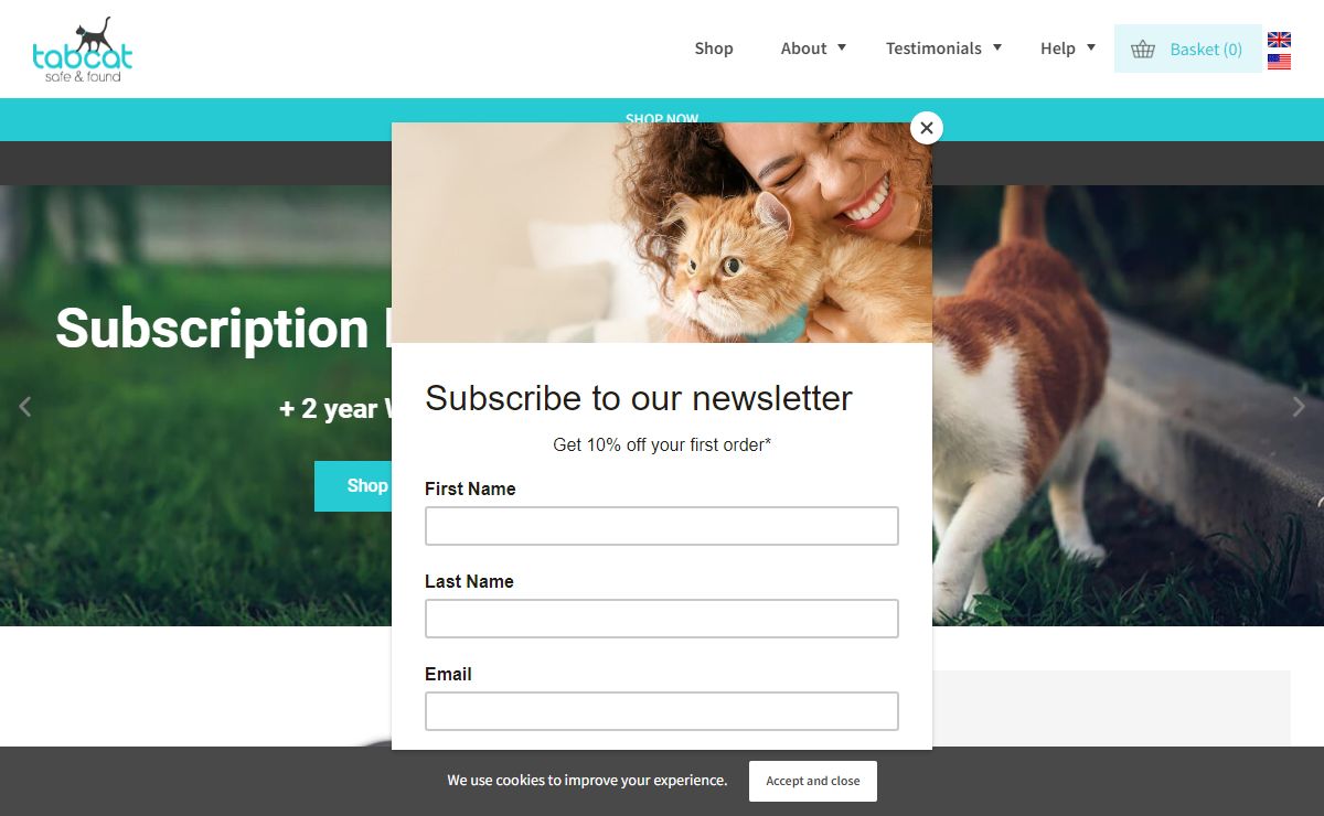 Tabcat Cat Tracker  UK - Keep Your Cat Safe