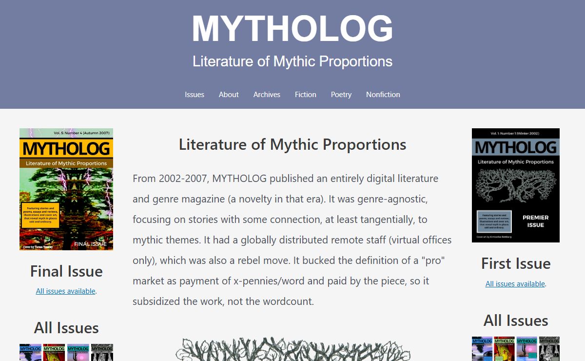 MYTHOLOG - Literature of Mythic Proportions | Editor: Asher Black