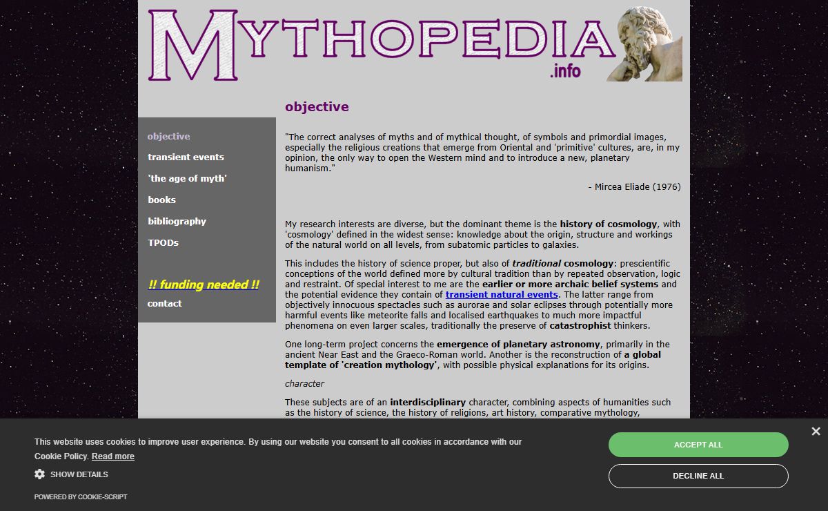 MYTHOPEDIA - Introducing Plasma Mythology