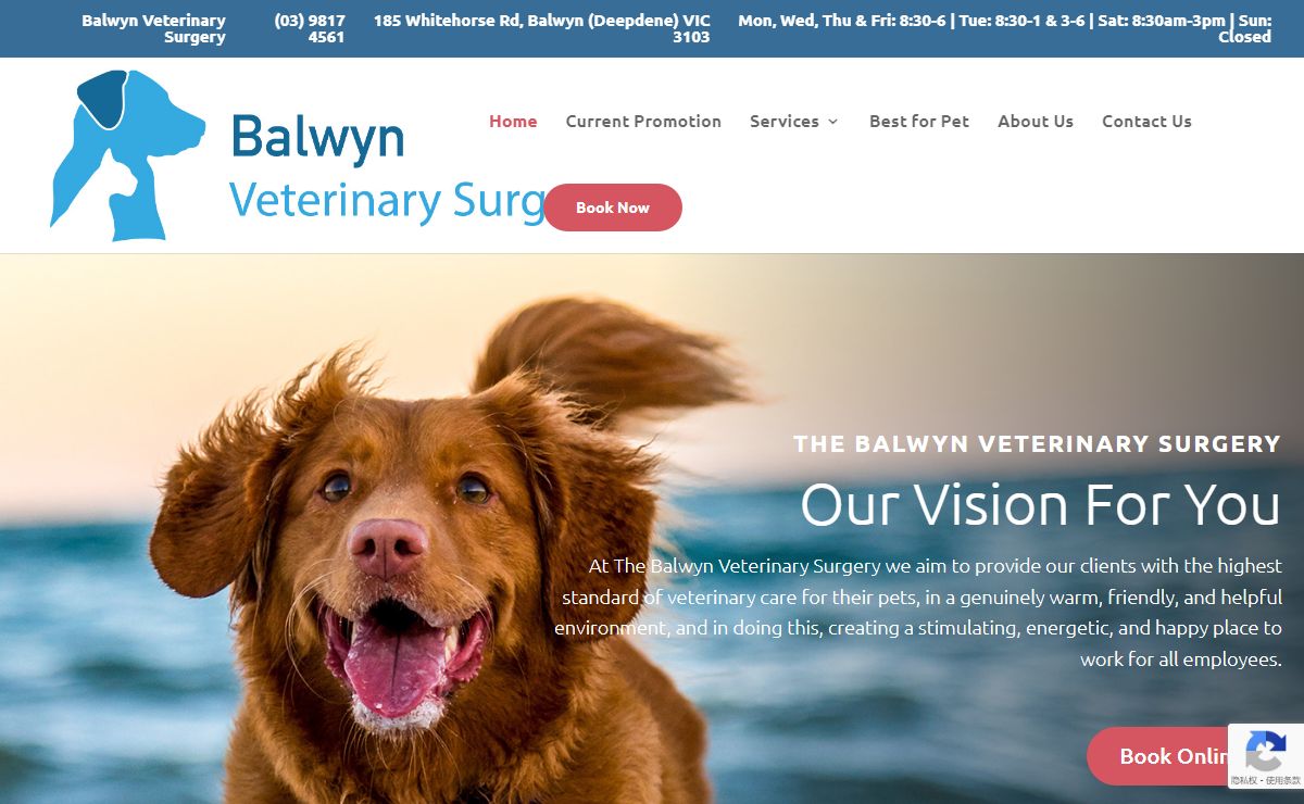 Balwyn Veterinary Surgery: Open 6 days a week for your convenience!