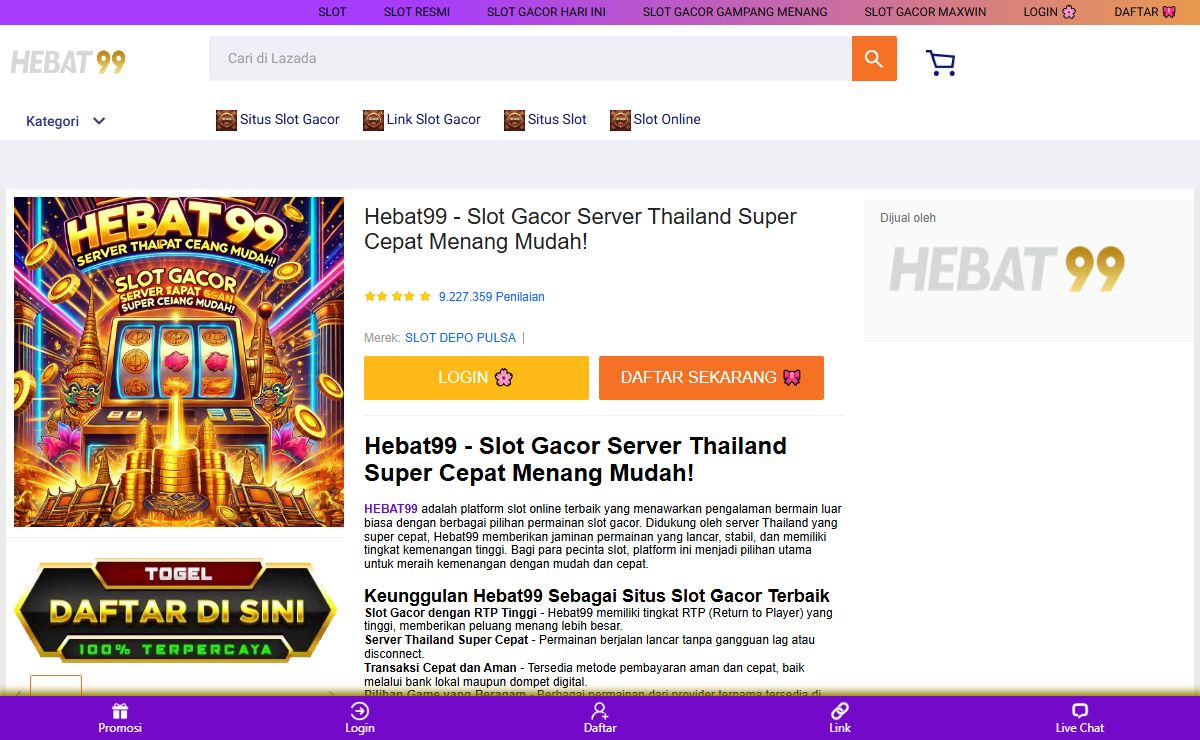 Hebat99 - Slot Gacor Server Thailand Super Cepat Menang Mudah!