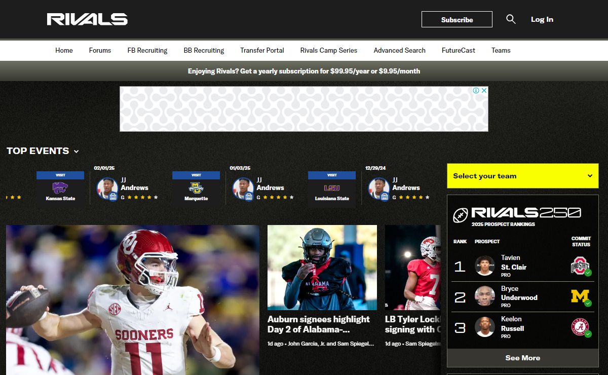 Rivals: Football & Basketball Recruiting
