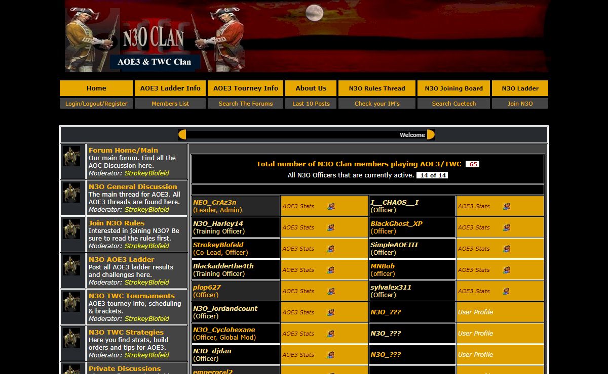 AOE3 & TWC Clan: N3O's AOE3:TWC Clan Website