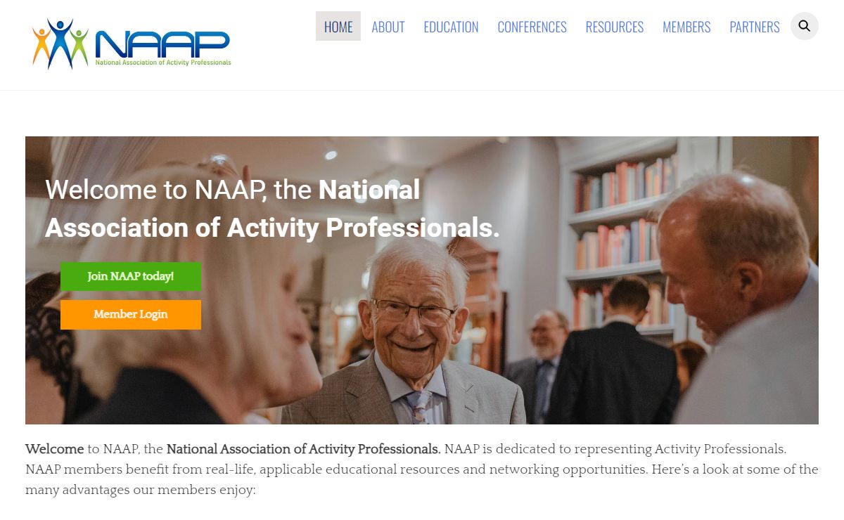 NAAP – National Association of Activity Professionals