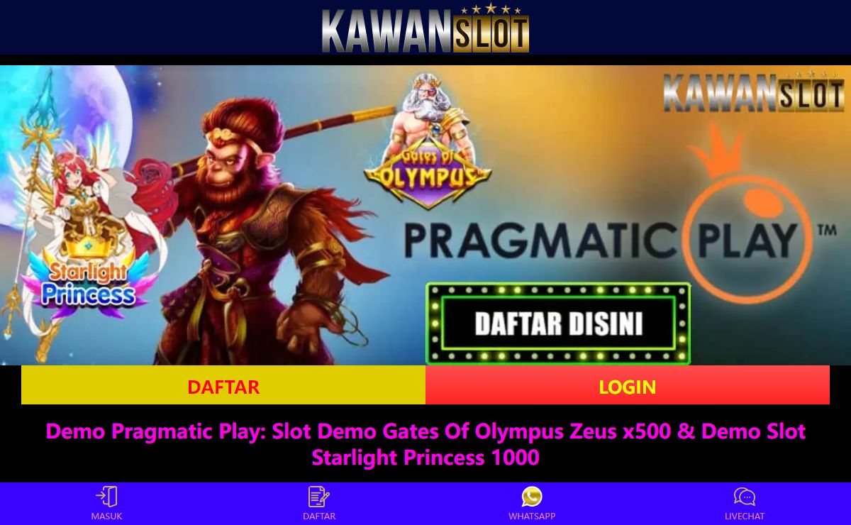 Demo Pragmatic Play: Slot Demo Gates Of Olympus Zeus x500 & Demo Slot Starlight Princess 1000