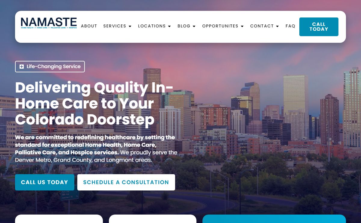Denver's Best In-Home Care | Namaste Health | Denver, Colorado