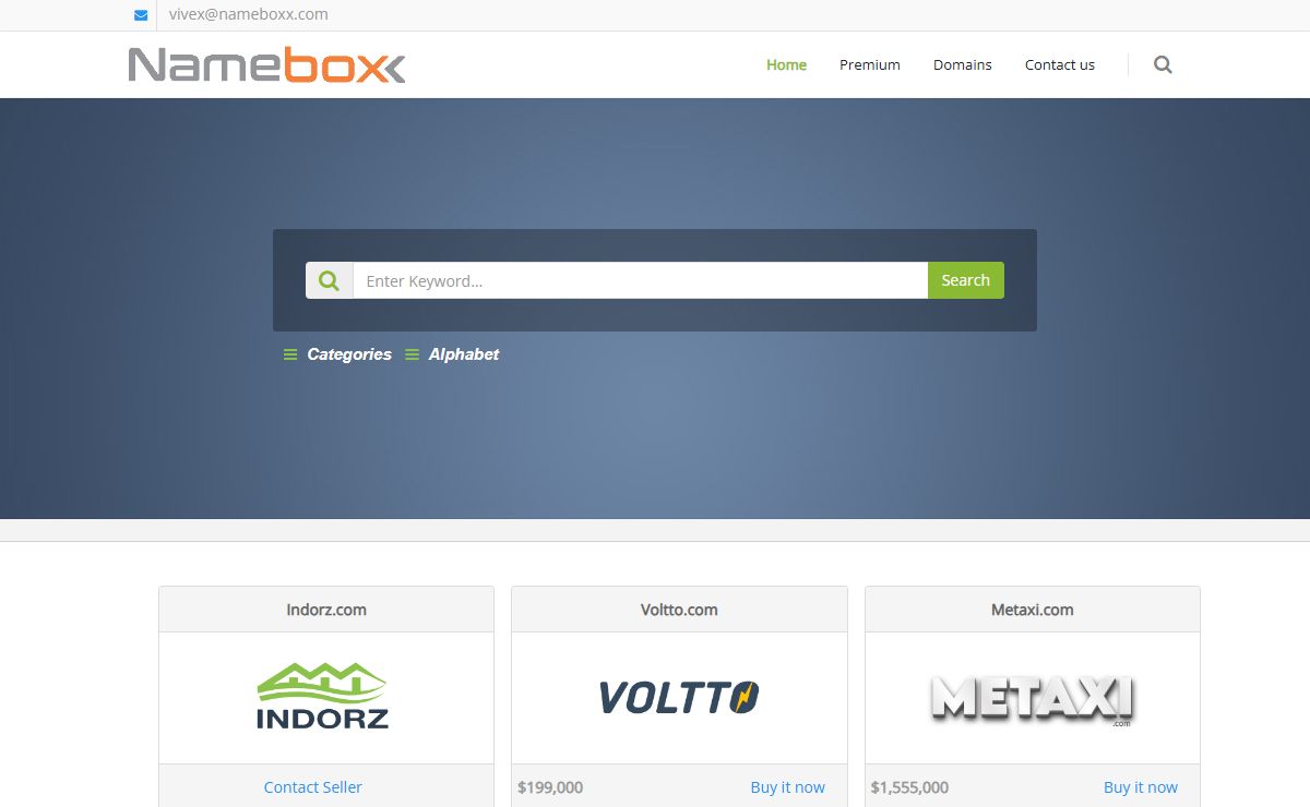 Nameboxx - Brandable Domains for sale