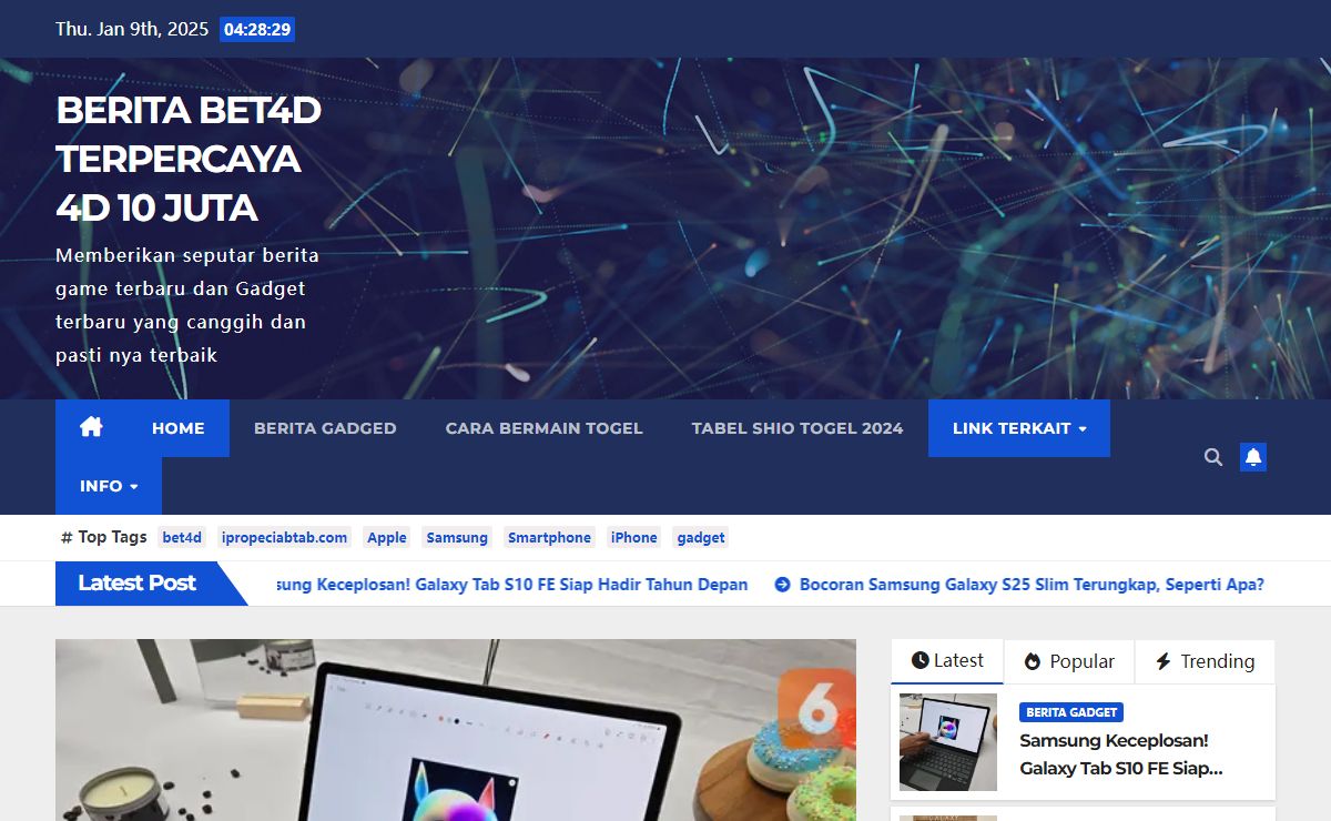 BERITA BET4D TERPERCAYA 4D 10 JUTA – Memberikan seputar berita game terbaru dan Gadget terbaru yang canggih dan pasti nya terbaik