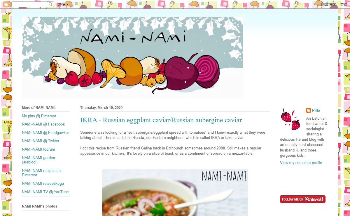 NAMI-NAMI: a food blog