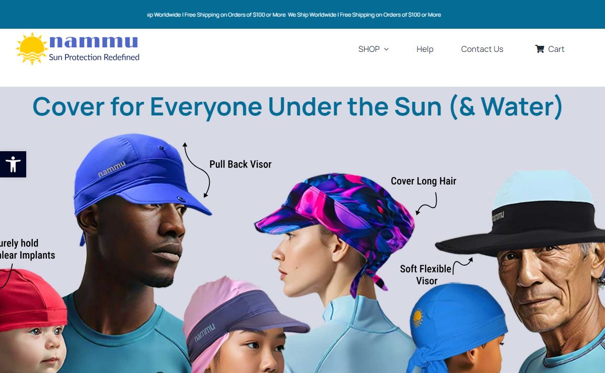 nammu sun protective swim hats - Nammu Swimming Hats
