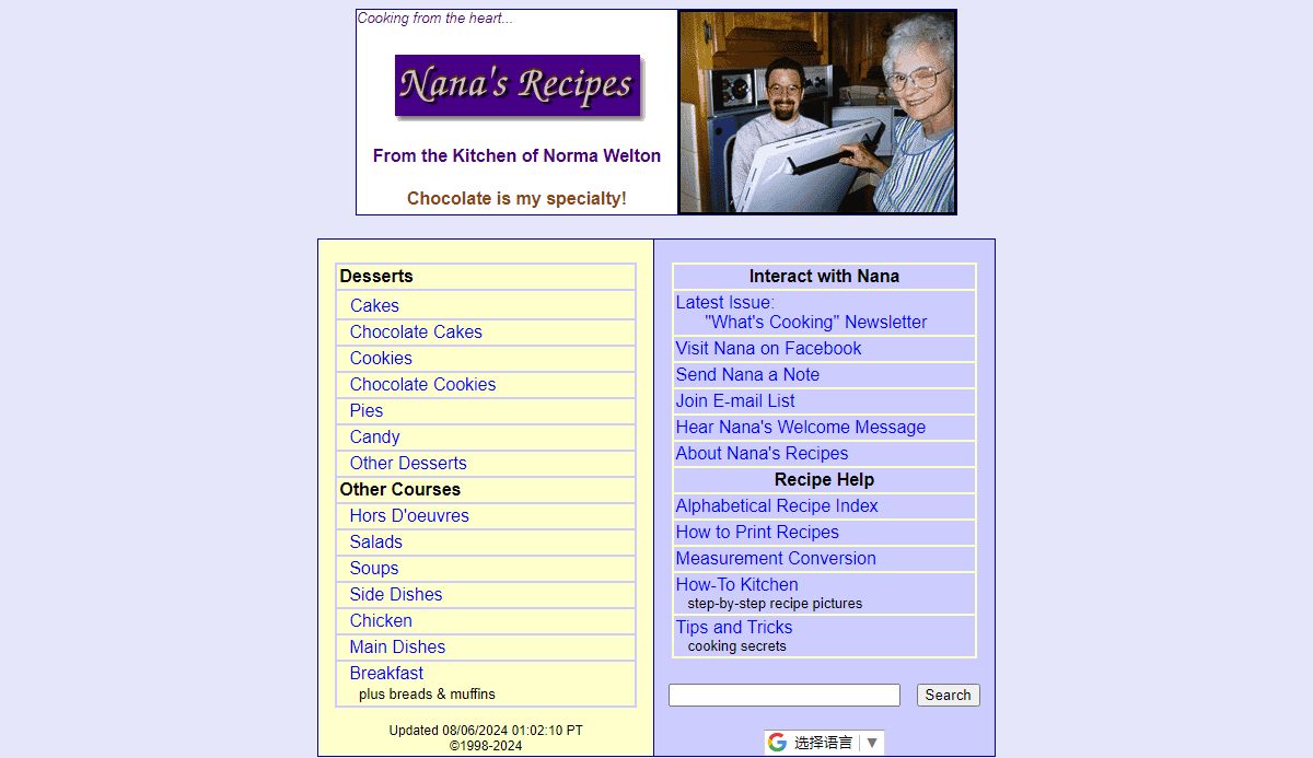 Nana's Recipes -- Cooking from the heart...