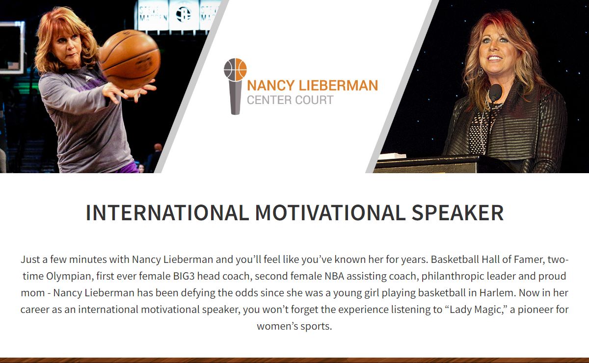 Nancy Lieberman - Internation Motivational Speaker