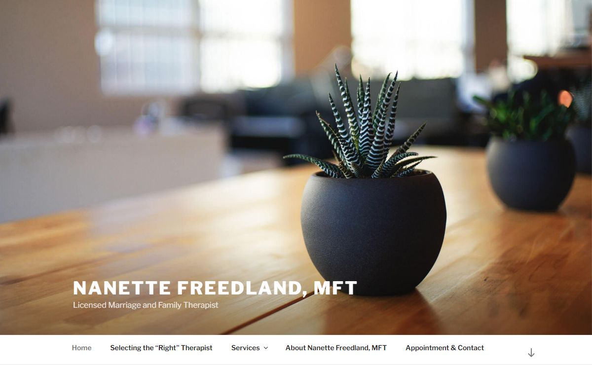 Nanette Freedland, MFT – Licensed Marriage and Family Therapist