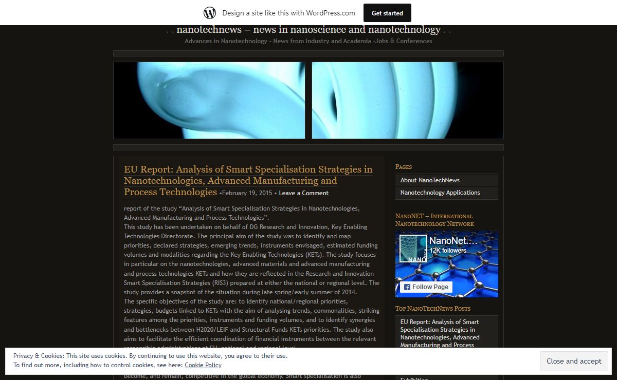 NanoTechNews - News in Nanoscience and Nanotechnology | Advances in Nanotechnology – News from Industry and Academia -Jobs & Conferences