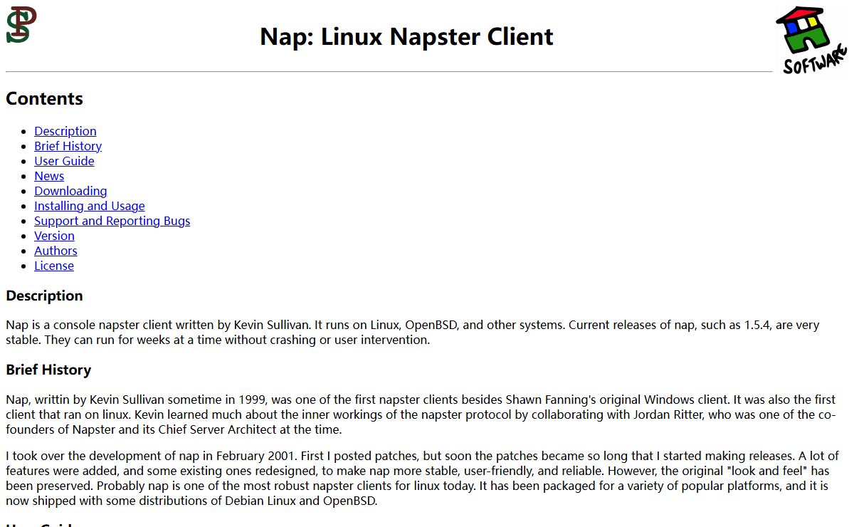 Peter Selinger: Linux Napster Client