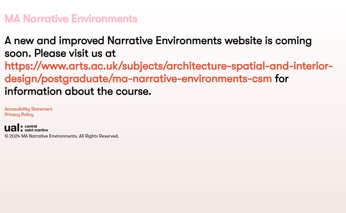 MA Narrative Environments