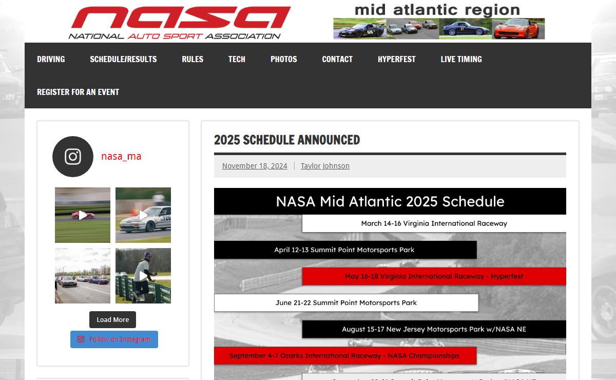 Mid Atlantic Region - National Auto Sport Association -