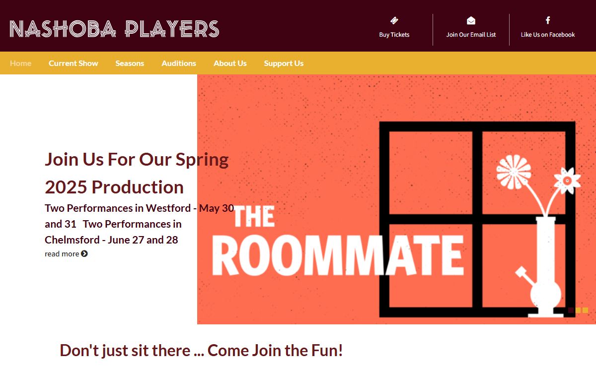 Don't just sit there ... Come Join the Fun! | Nashoba Players