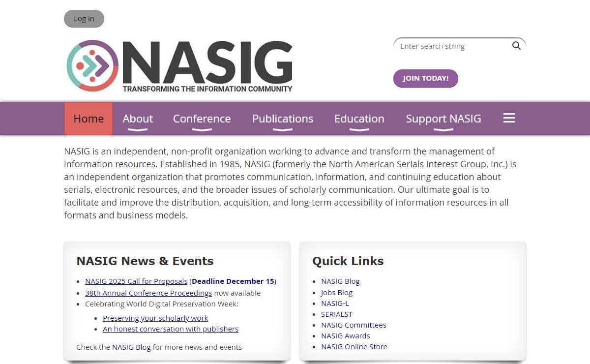 NASIG - Home