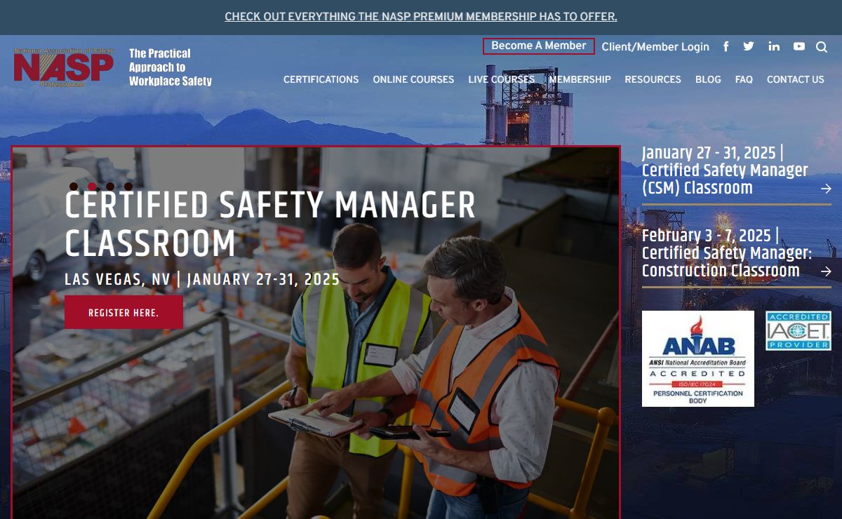 National Association of Safety Professionals | Safety Training
