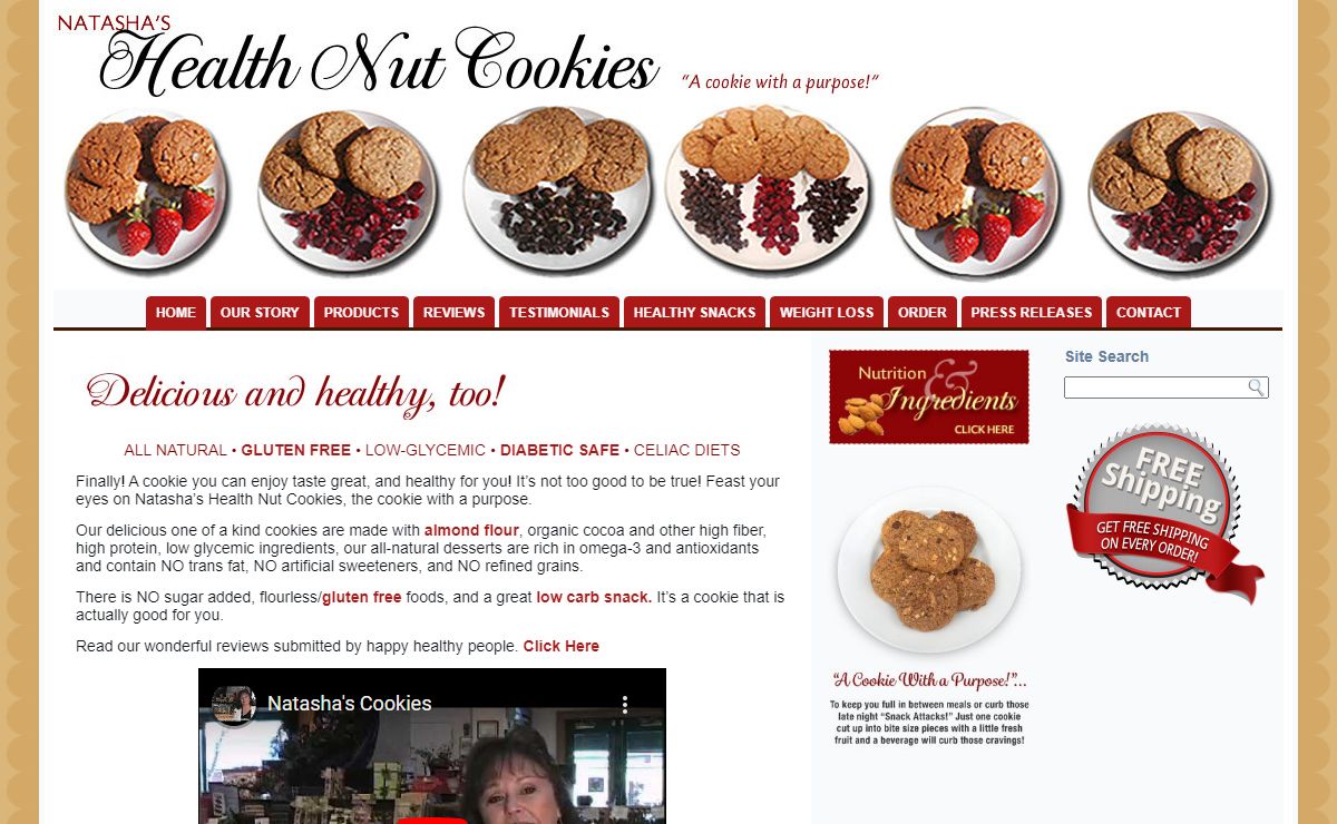 Natashas Health Nut Cookies