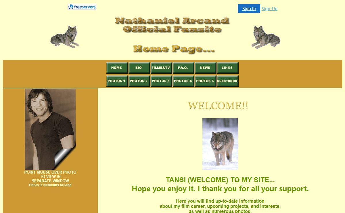 Nathaniel Arcand Home Page