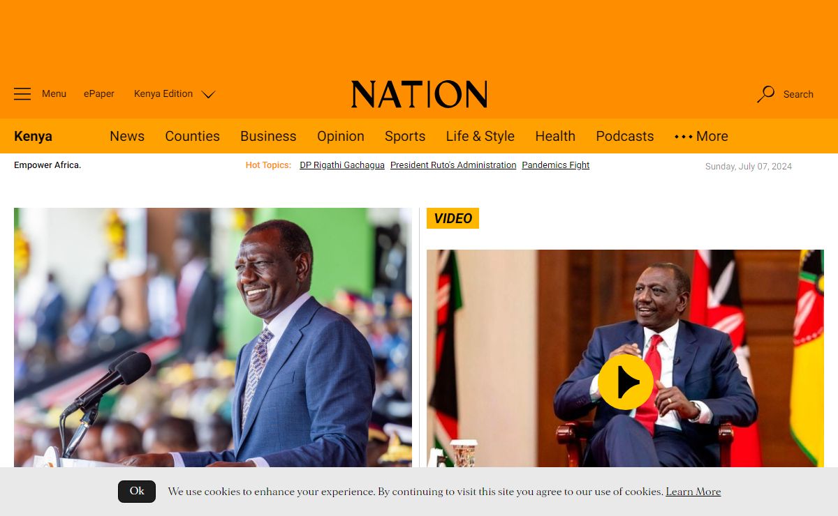 Nation - Breaking News, Kenya, Africa, Politics, Business, Sports | HOME | Nation
