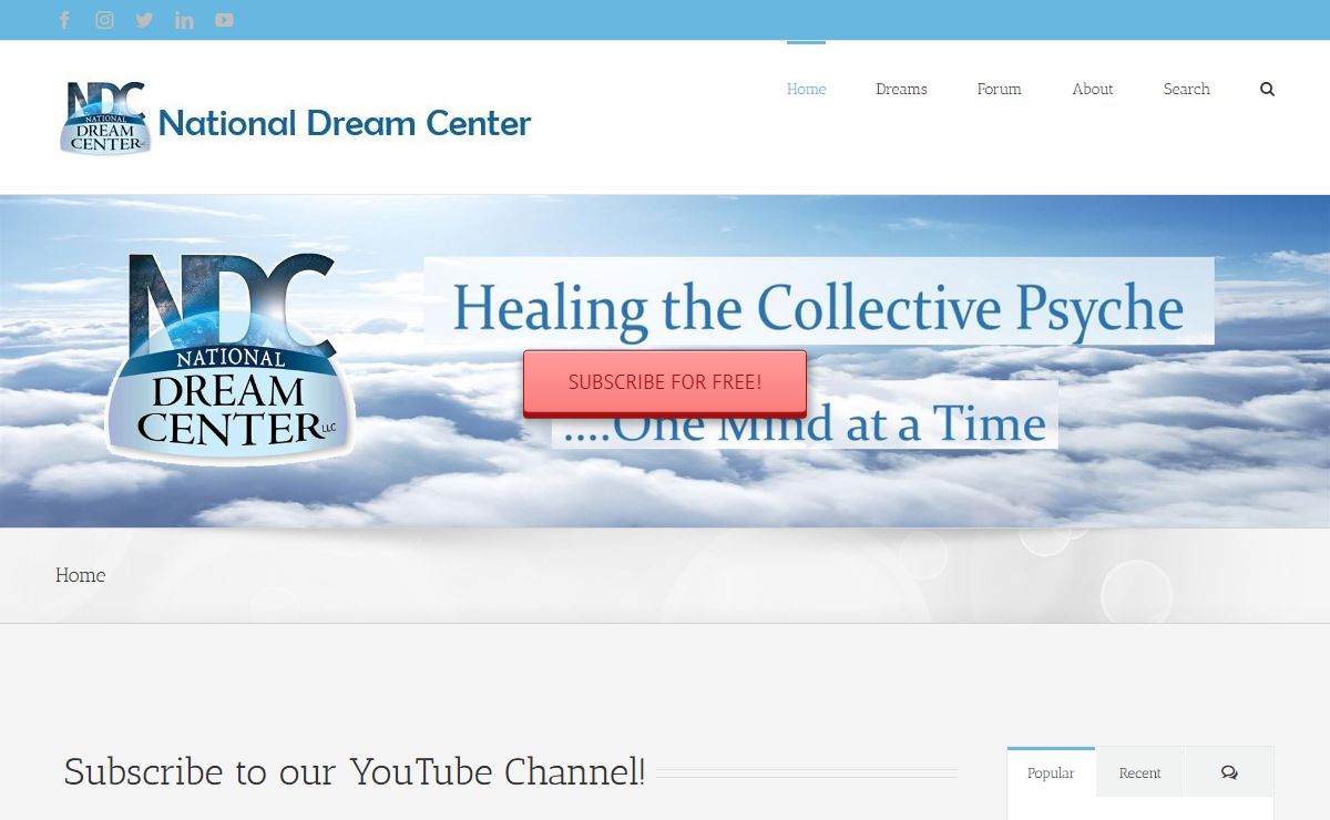 National Dream Center – Healing the collective psyche one mind at a time.